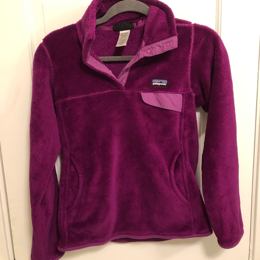 Patagonia purple synchilla pullover
